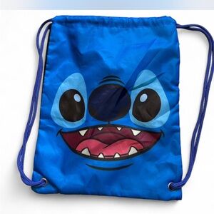 Disney Stitch blue drawstring bag 
Disney Stitch nylon drawstring tote bag.